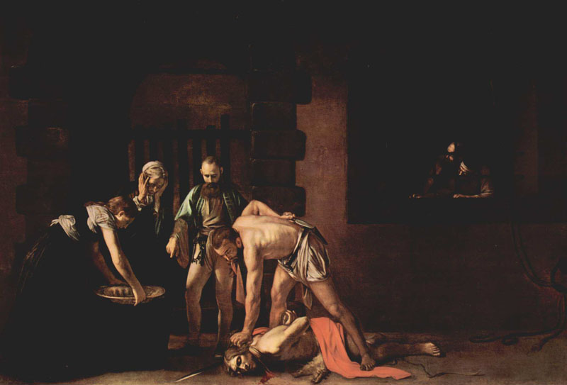 Not I wurde inspiriert von Michelangelo da Caravaggio, die Enthauptung Johannes des Täufers
